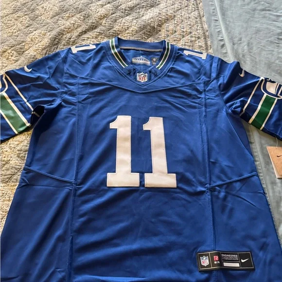 Jaxon Smith-Njigba Seattle Seahawks Stitched Jersey Size Large - Picture 2 of 5